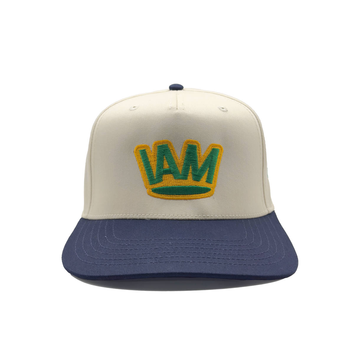 I AM ROYAL Emerald Crown Natural Navy Cap