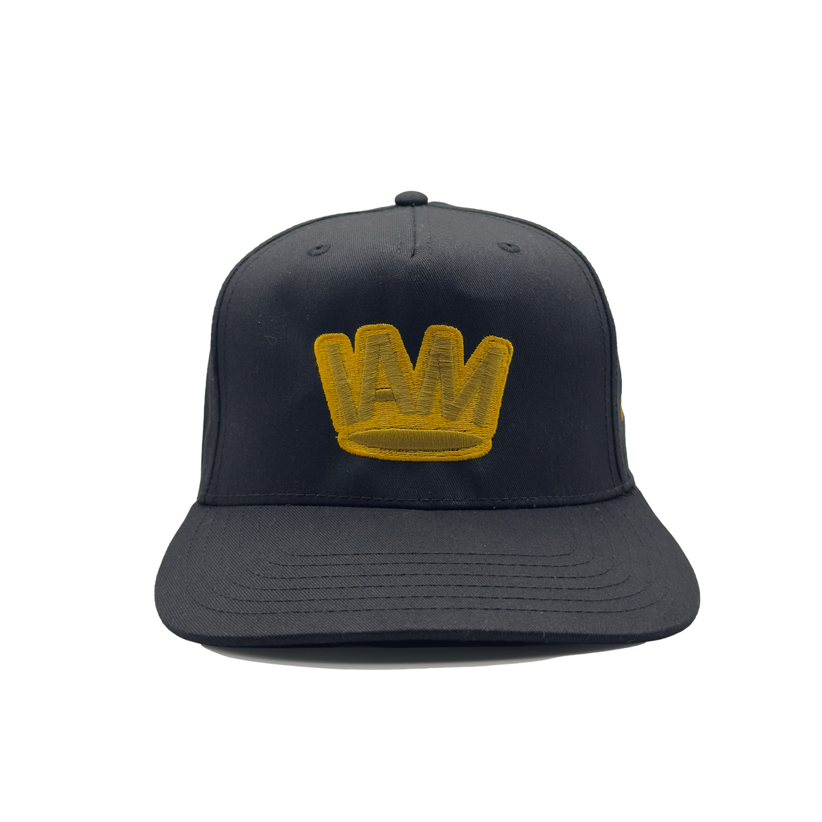 I AM ROYAL Gold Crown Black Cap
