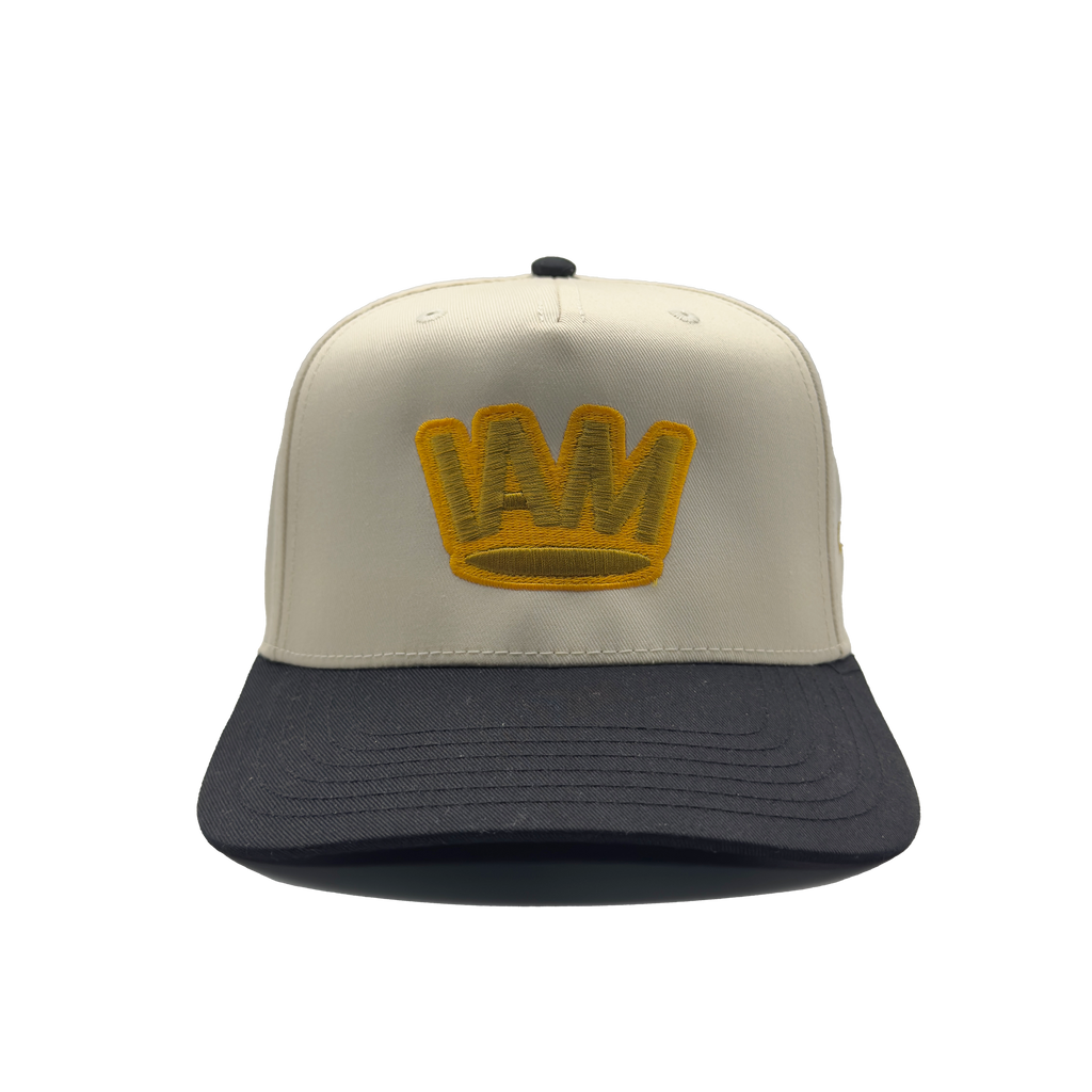 I AM ROYAL Gold Crown Natural Black Cap