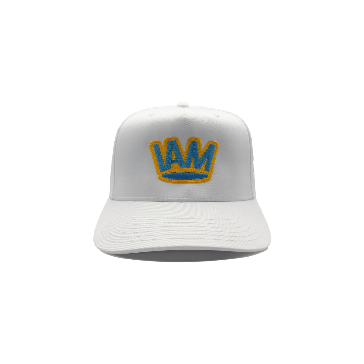 I AM ROYAL Turquoise Crown White Cap