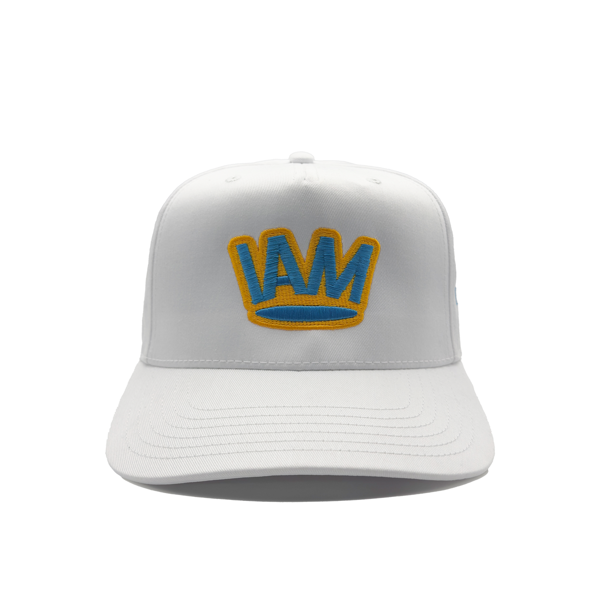 I AM ROYAL Turquoise Crown White Cap